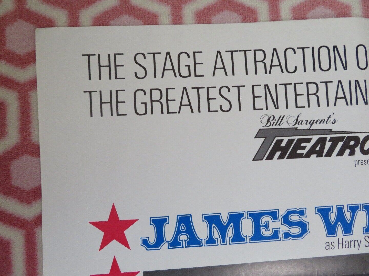 GIVE 'EM HELL, HARRY FOLDED US ONE SHEET POSTER JAMES WHITMORE 1975 - Rendezvous Cinema