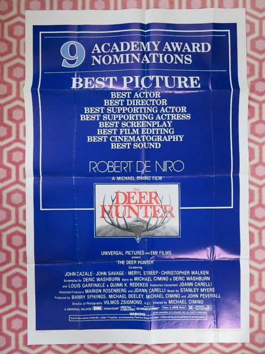 THE DEER HUNTER ACADEMY NOMINATIONS FOLDED US ONE SHEET POSTER R DE NIRO 1978 - Rendezvous Cinema
