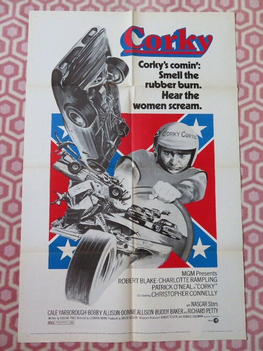 CORKY FOLDED US ONE SHEET POSTER ROBERT BLAKE CHARLOTTE RAMPLING 1972 - Rendezvous Cinema