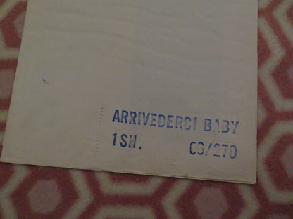 ARRIVERDERCI BABY US ONE SHEET POSTER TONY CURTIS ROSANNA SCHIAFFINO 1966 - Rendezvous Cinema