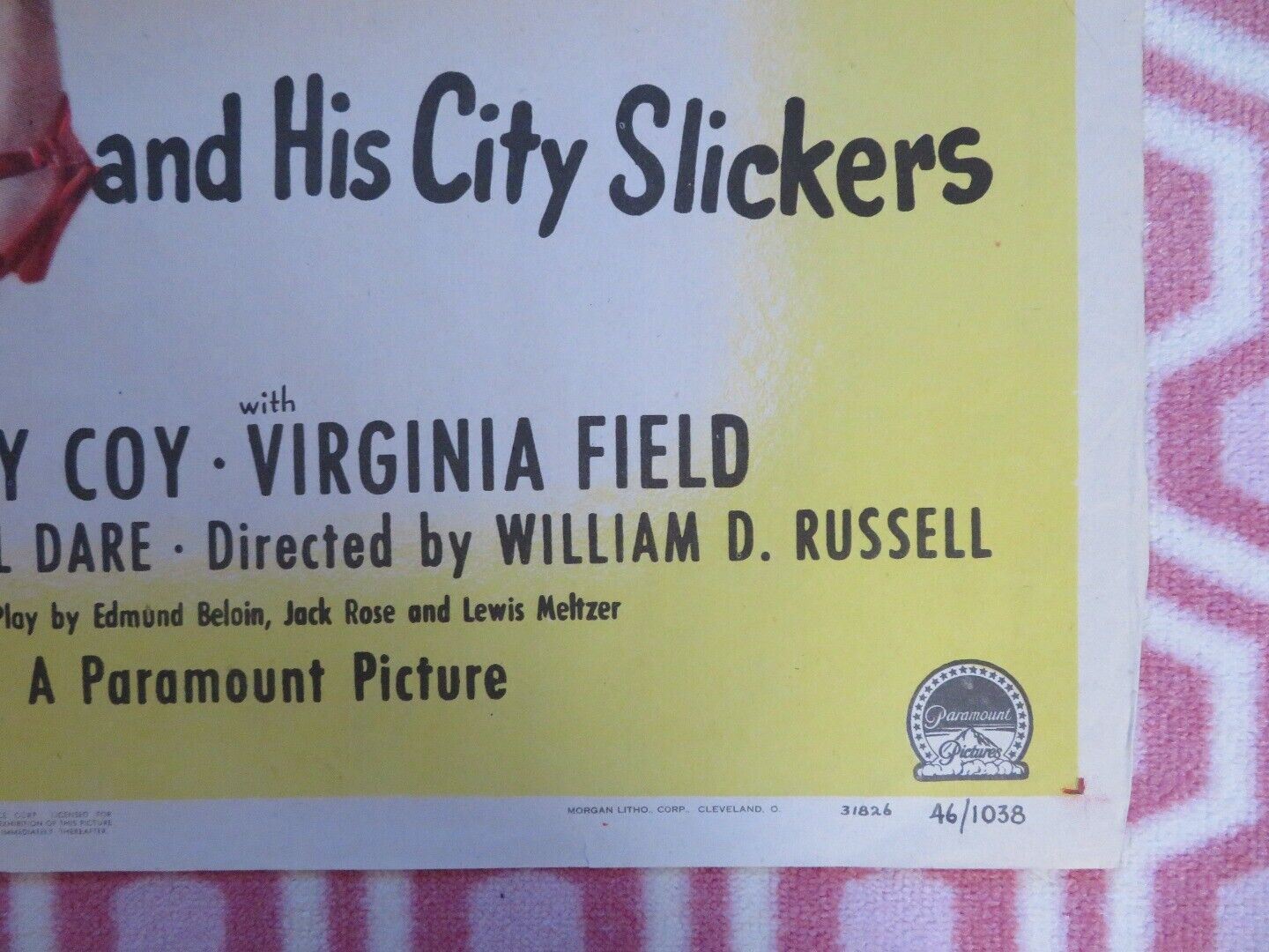 LADIES' MAN FOLDED US ONE SHEET POSTER EDDIE BRACKEN CASS DAILEY 1947 - Rendezvous Cinema