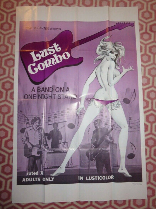 LUST COMBO (42"x28") ADULT FOLDED US ONE SHEET POSTER CARL C.CARTER 1970 - Rendezvous Cinema