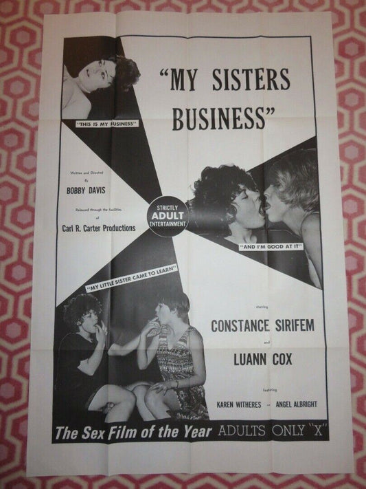 MY SISTERS BUSINESS (42"x28") ADULT FOLDED US ONE SHEET POSTER C SIRIFE 1970 - Rendezvous Cinema