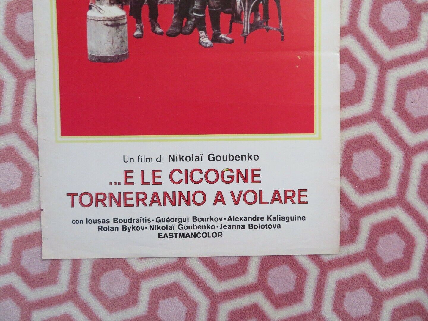 ...E LE CICOGNE TORNERANNO A VOLARE ITALIAN LOCANDINA (27.5"x13") POSTER  1977