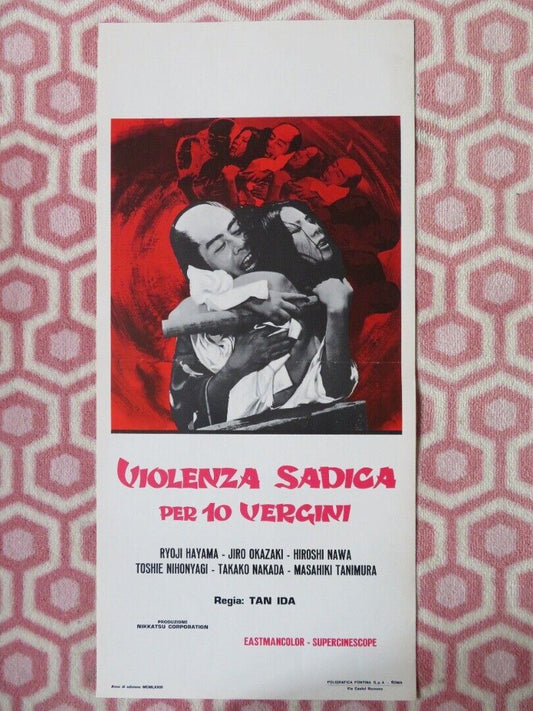 VIOLENZA SADICA PER 10 VEGINI ITALIAN LOCANDINA (27.5"x13") POSTER R HAYAMA '68 - Rendezvous Cinema