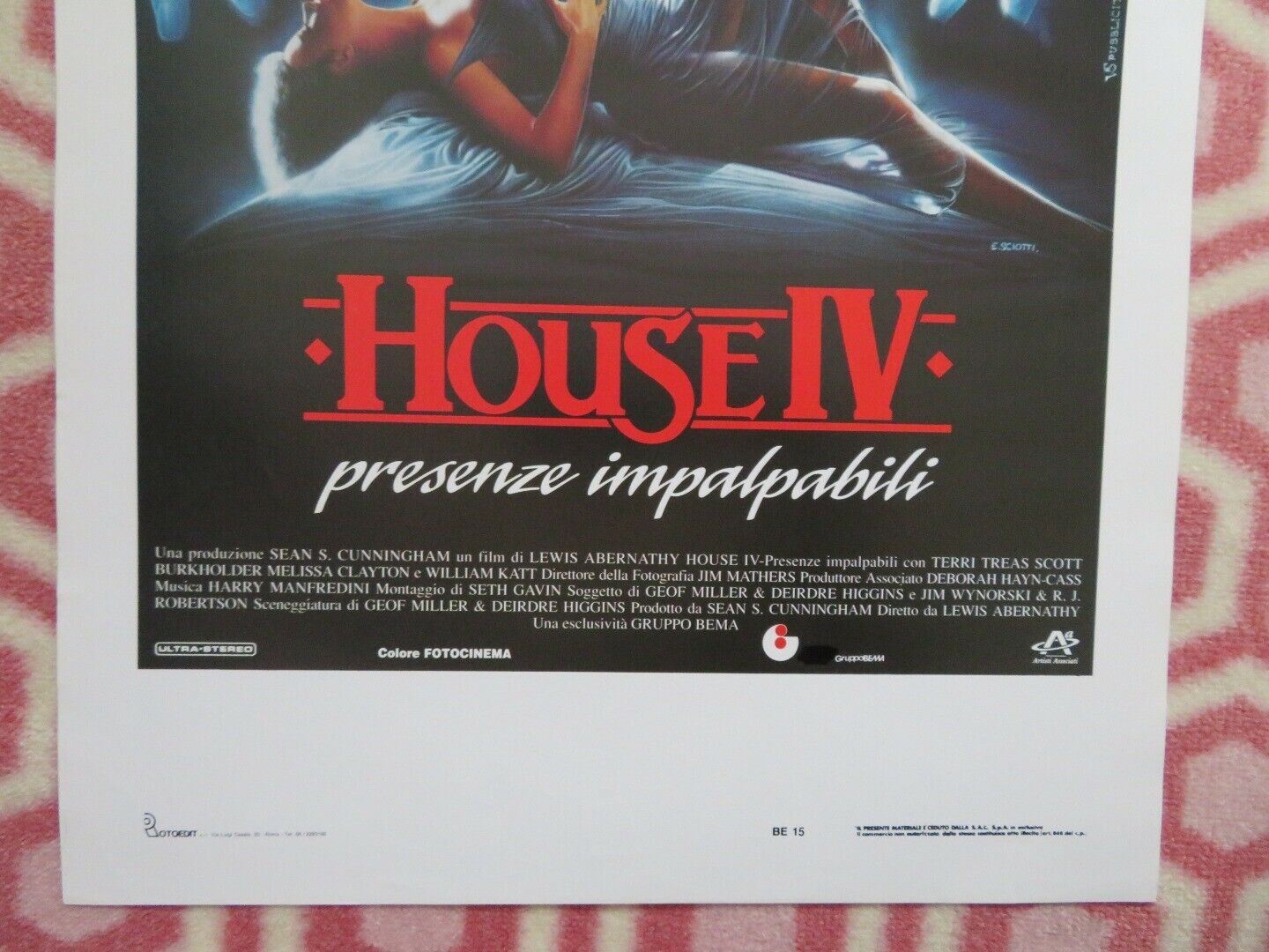 HOUSE IV ITALIAN LOCANDINA (27.5"x13") POSTER SEAN C.CUNNIGHAM 1992 - Rendezvous Cinema