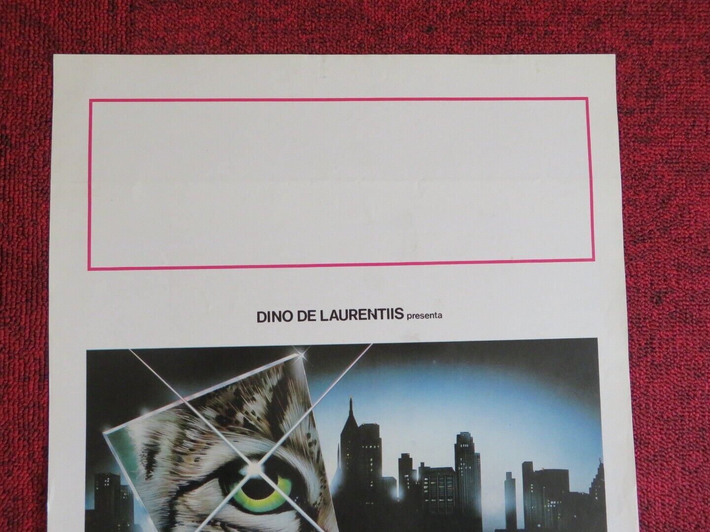 L'OCCHIO DEL CATTO / CAT'S EYE  ITALIAN LOCANDINA (27.5"x13")  POSTER 1985