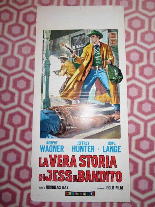 The True Story of Jesse James  ITALIAN LOCANDINA (27.5"x13") POSTER WANGER 1957