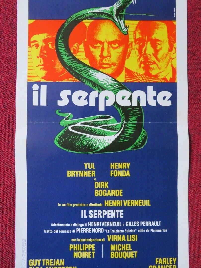 IL SERPENTE / The Serpent ITALIAN LOCANDINA (27.5"x13") POSTER HENRY FONDA 1973