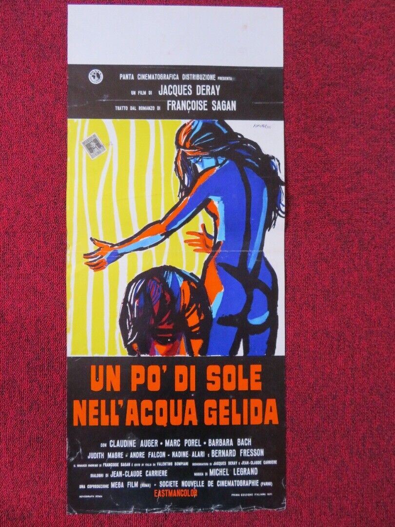 UN PO' DI SOLE NELL' ACQUA GELIDA ITALIAN LOCANDINA (27.5"x12") POSTER 1971 - Rendezvous Cinema