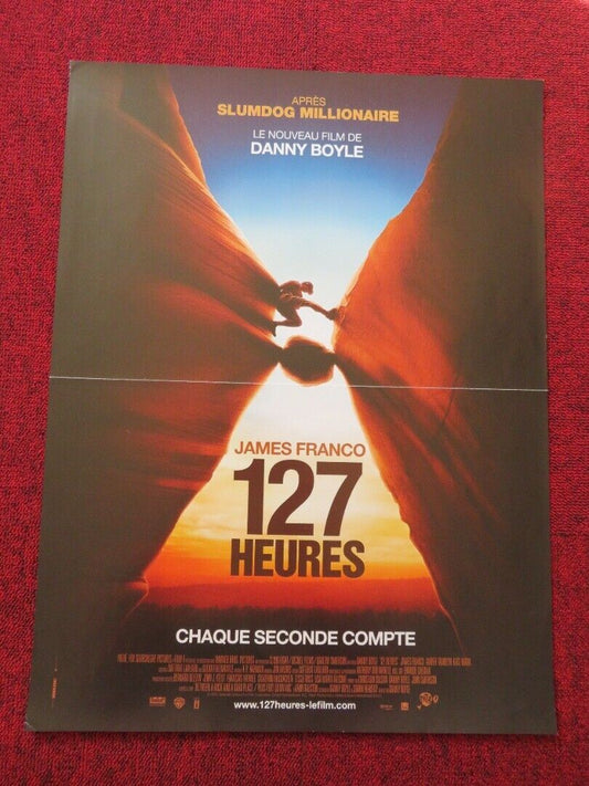 127 HEURES/ 127 HOURS FRENCH (16"x 21") POSTER JAMES FRANCO 2010