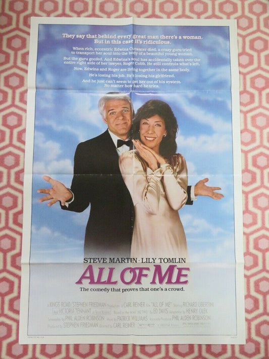 ALL OF ME FOLDED US ONE SHEET POSTER STEVE MARTIN LILY TOMLIN 1984