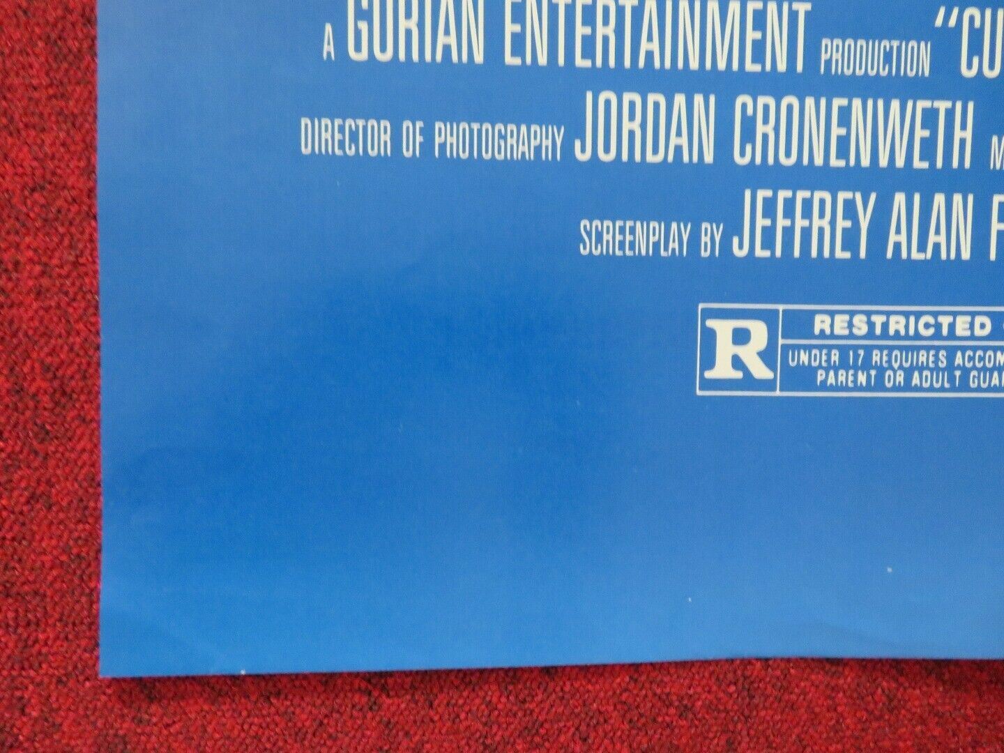 CUTTERS WAY FOLDED US ONE SHEET POSTER JEFF BRIDGES JOHN HEARD 1981 - Rendezvous Cinema