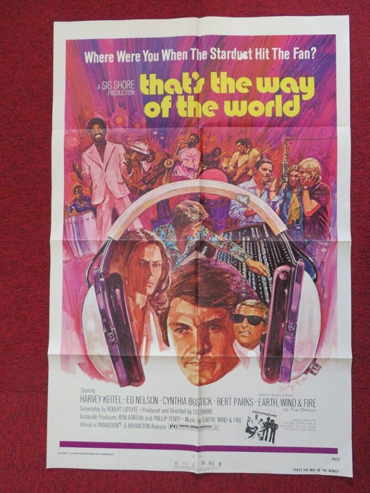 THATS THE WAY OFTHE WORLD FOLDED US ONE SHEET POSTER HARVEY KEITEL 1976 - Rendezvous Cinema