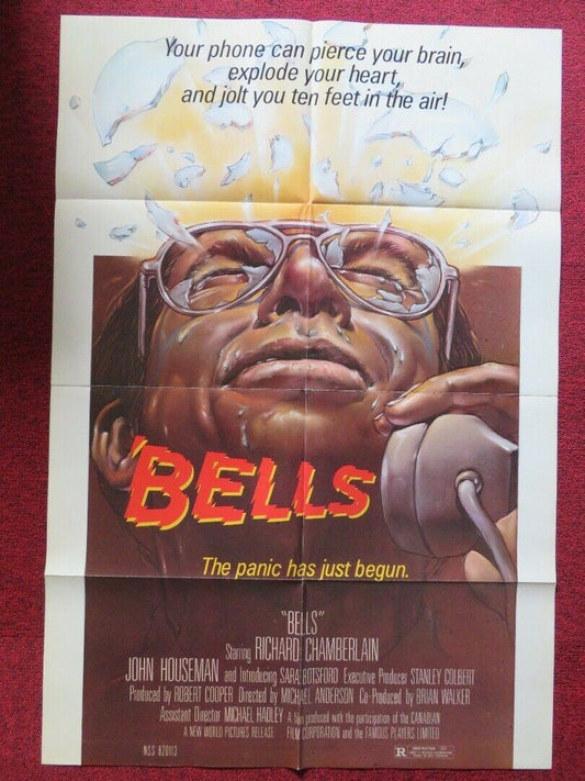BELLS / Murder by Phone FOLDED US ONE SHEET POSTER RICHARD CHAMBERLAIN 1983 - Rendezvous Cinema