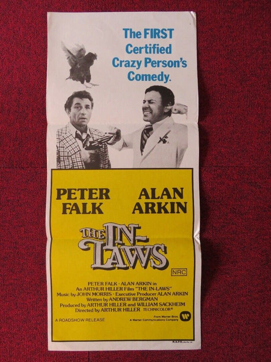 THE IN-LAWS FOLDED AUSTRALIAN DAYBILL POSTER PETER FALK ALAN ARKIN 1979
