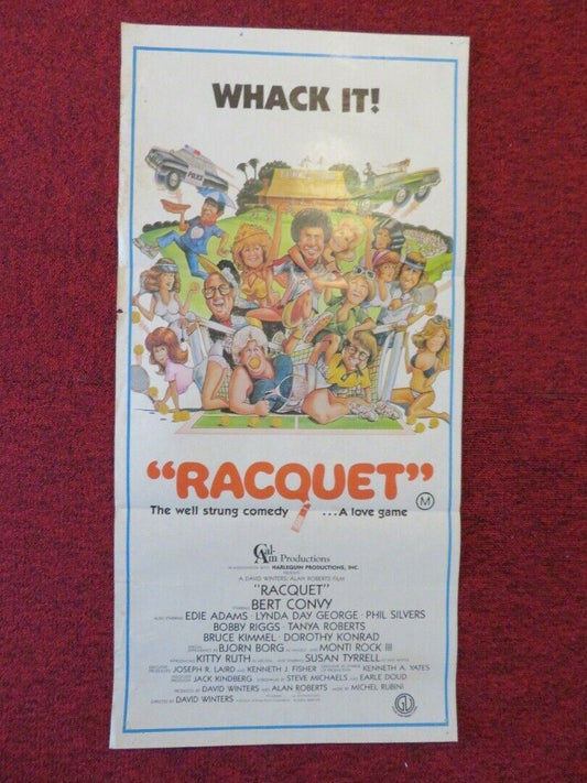 RACQUET FOLDED AUSTRALIAN DAYBILL POSTER Bert Convy Lynda Day George 1979 - Rendezvous Cinema