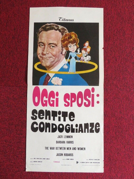 OGGI SPOSI: SENTITE CONDOGLIANZE  ITALIAN LOCANDINA (27"x12.5") POSTER 1972