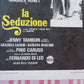 "LA SEDUZIONE /  Seduction " ITALIAN LOCANDINA (27.5"x13") POSTER 1973