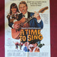 A TIME TO SING  FOLDED US ONE SHEET POSTER HANK WILLIAMS 1968