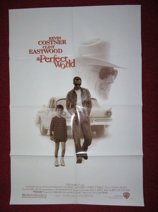 A PERFECT WORLD FOLDED US ONE SHEET POSTER CLINT EASTWOOD KEVIN COSTNER 1993
