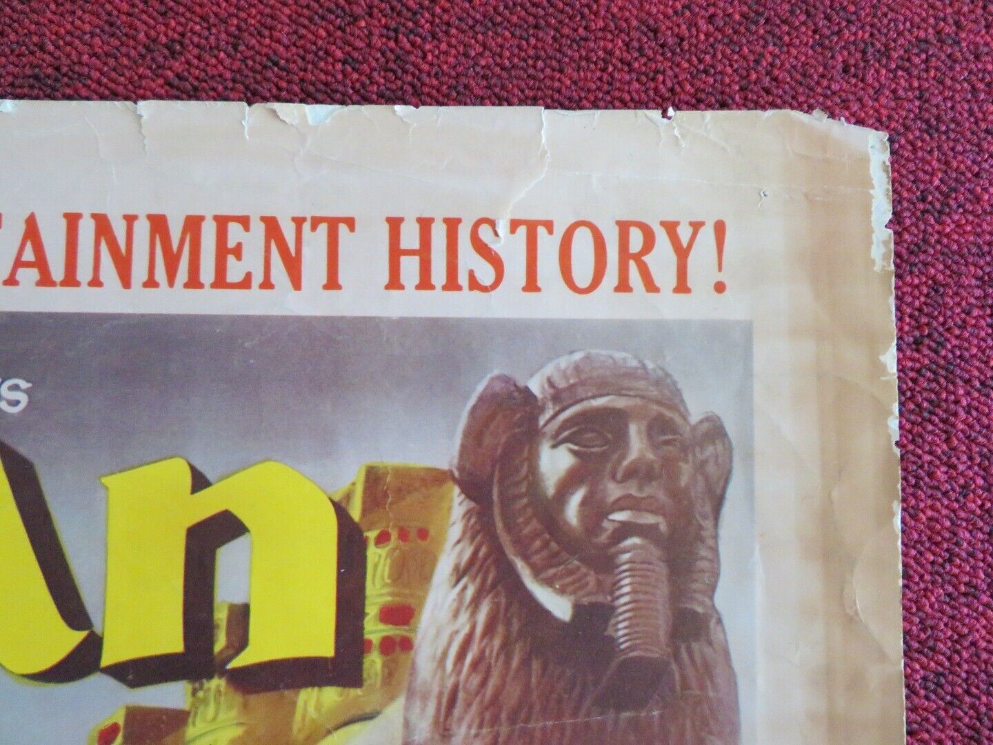 THE EGYTIAN US HALF SHEET (22"x 28") POSTER JEAN SIMMONS VICTOR MATURE 1954 - Rendezvous Cinema