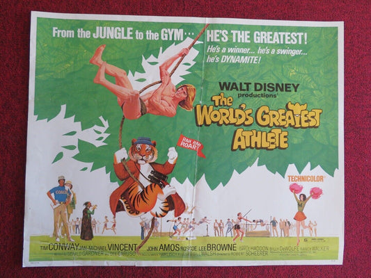 THE WORLD'S GREATEST ATHLETE US HALF SHEET (22"x 28") POSTER DISNEY 1972 - Rendezvous Cinema