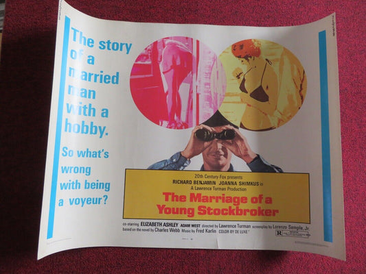 THE MARRIAGE OF A YOUNG STOCKBROKER US HALF SHEET (22"x 28") POSTER 1971 - Rendezvous Cinema