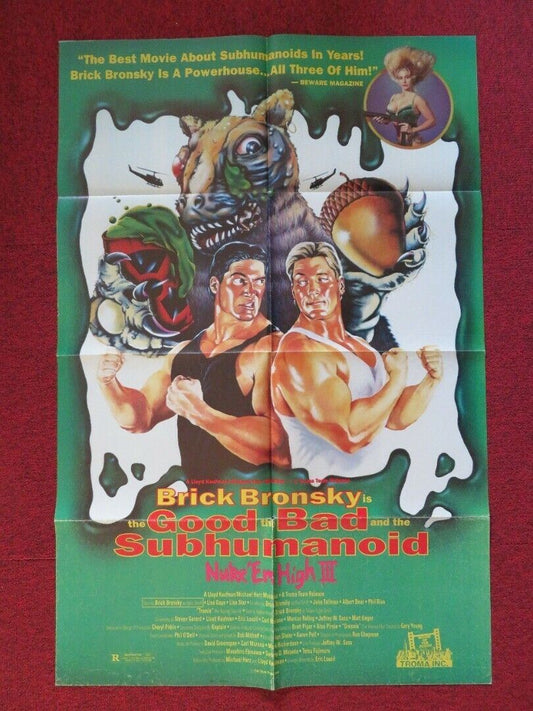 NUKE 'EM HIGH 3 THE GOOD THE BAD AND THE ... FOLDED US ONE SHEET POSTER 1994 - Rendezvous Cinema