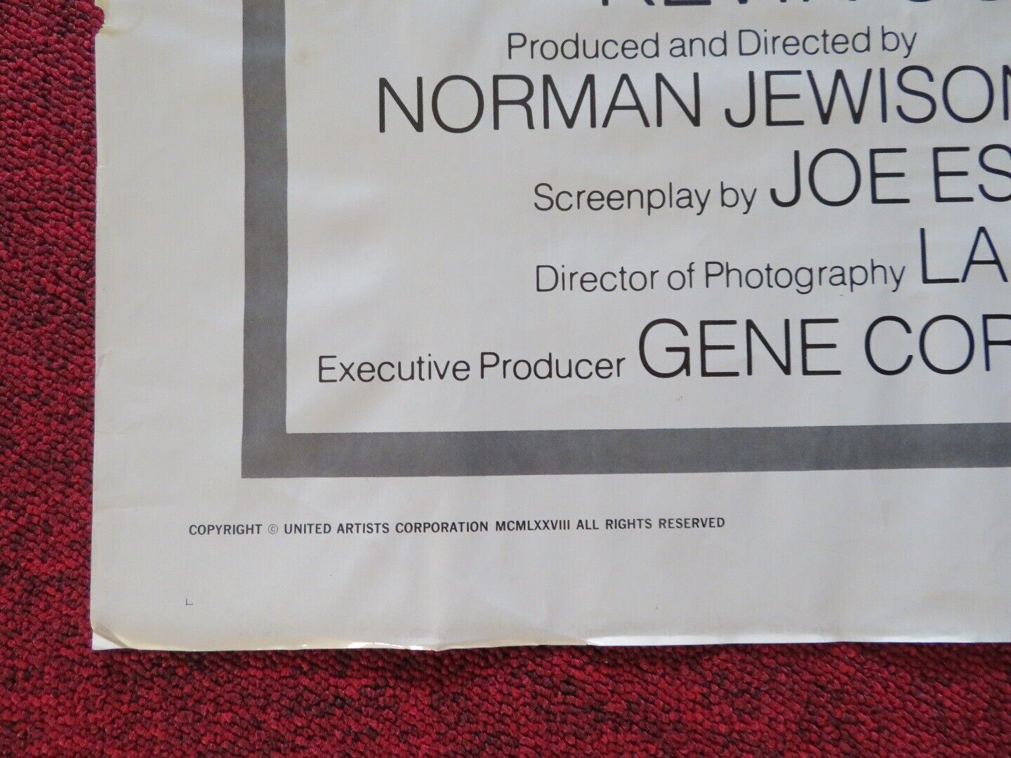 F.I.S.T - ADVANCE FOLDED US ONE SHEET POSTER SYLVESTER STALLONE ROD STEIGER 1978 - Rendezvous Cinema