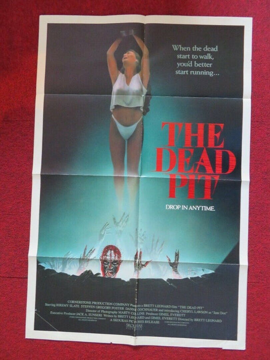 THE DEAD PIT FOLDED US ONE SHEET POSTER JEREMY SLATE CHERYL LAWSON 1989 - Rendezvous Cinema