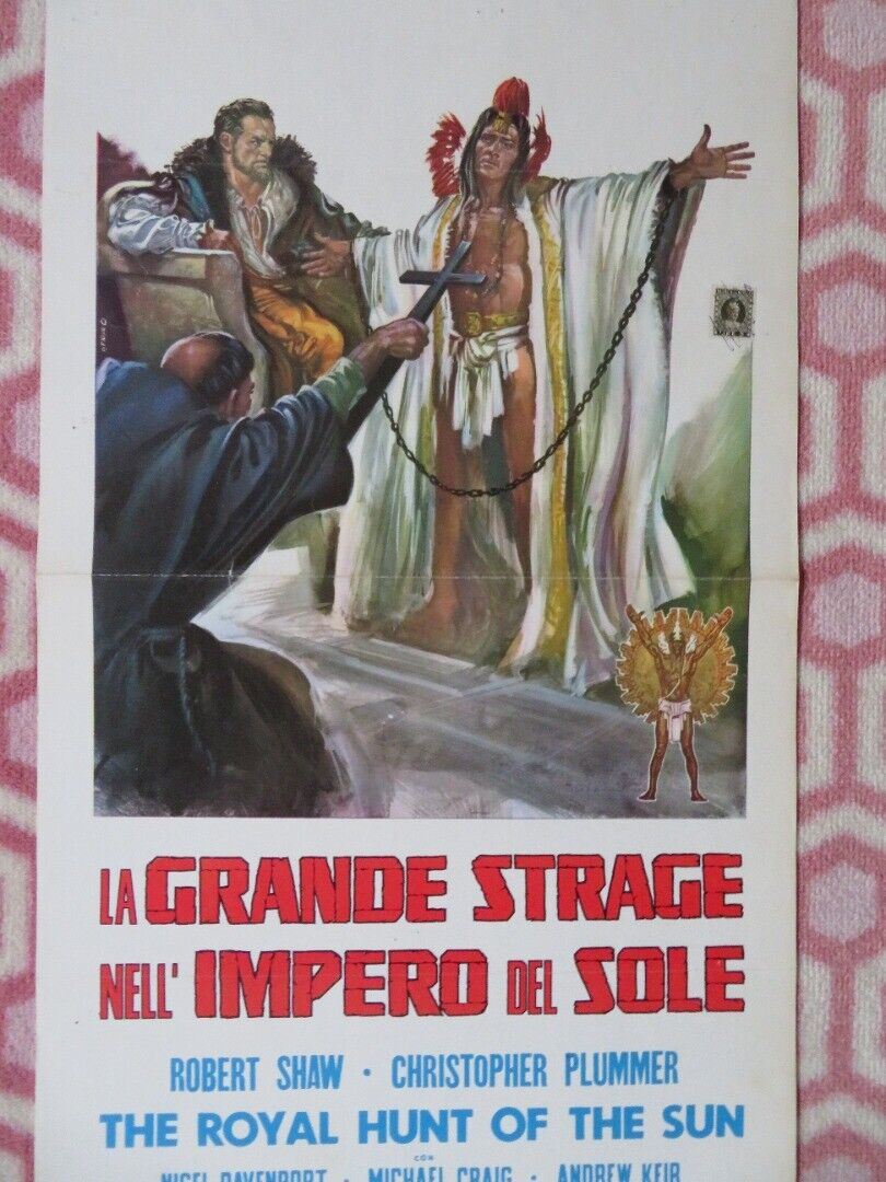 LA GRANDE STRAGE NELL' IMPERO DEL SOLE ITALIAN LOCANDINA (27.5"x13") POSTER '70