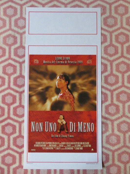 NON UNO DI MENO / Not One Less ITALIAN LOCANDINA (27.5"x13") POSTER 1999