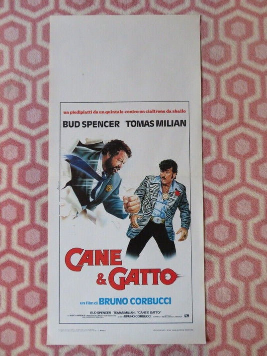 CANE & GATTO / Thieves and Robbers ITALIAN LOCANDINA (27.5"x13") POSTER 1983