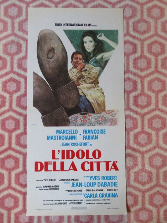 L'IDOLO DELLA CITTA ITALIAN LOCANDINA (27.5"x13") POSTER M MASTROIANNI 1975