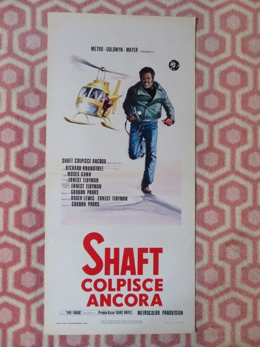 SHAFT COLPISCE ANCORA ITALIAN LOCANDINA (27.5"x13") POSTER R ROUNDTREE 1972 - Rendezvous Cinema