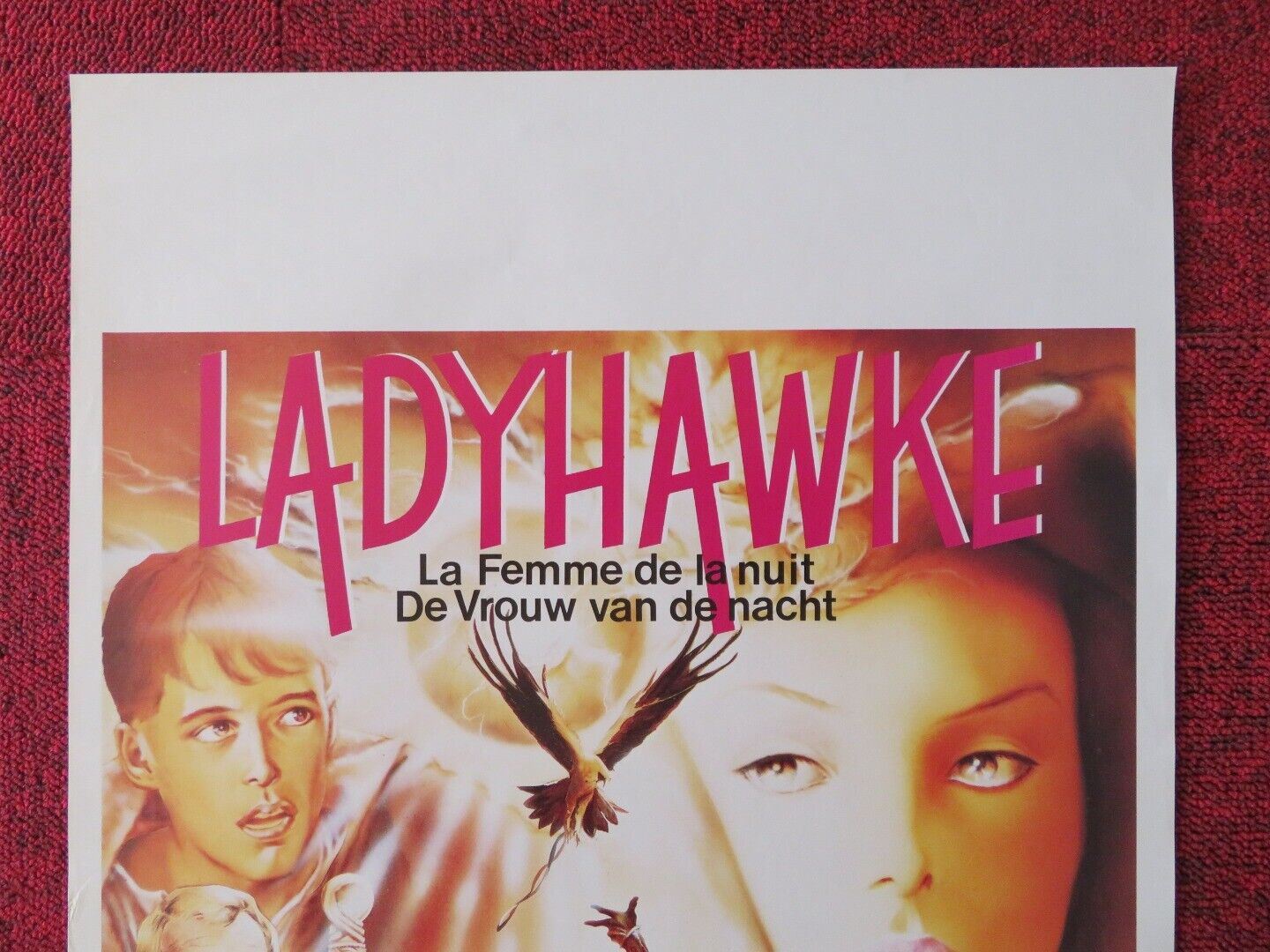 LADYHAWKE BELGIUM (21"x14") POSTER MICHELLE PFEIFFER RUTGER HAUER 1985