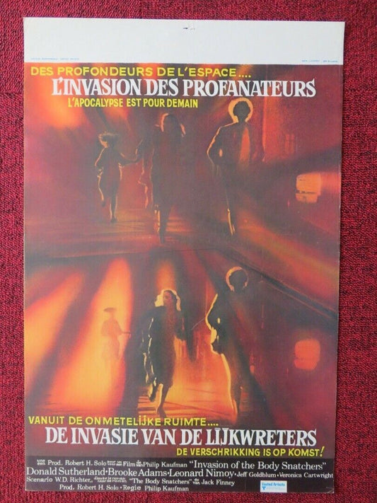 INVASION OF THE BODY SNATCHERS  BELGIUM (20.5"x13.5") POSTER JEFF GOLDBLUM 1978