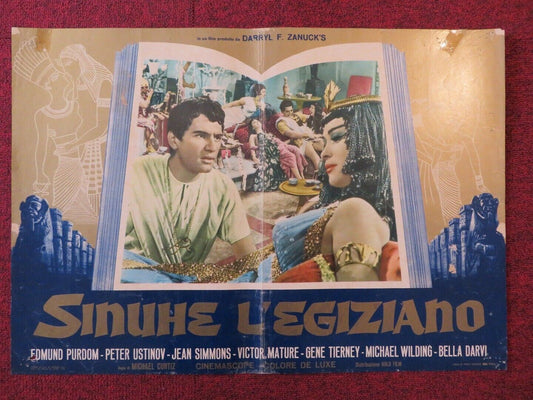 SINUHE L'EGIZIANO / THE EGYPTIAN ITALIAN FOTOBUSTA POSTER PETER USTINOV 1954 - Rendezvous Cinema