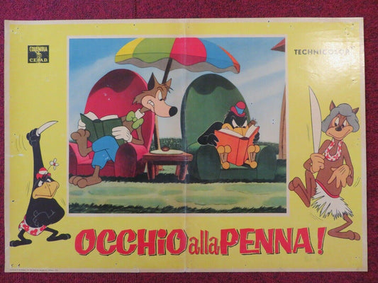OCCHIO ALLA PENNA/ EYE TO THE PEN - B ITALIAN FOTOBUSTA POSTER LOONEY TUNES - Rendezvous Cinema
