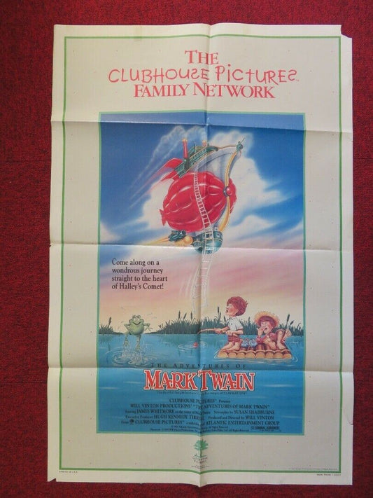 THE ADVENTURES OF MARK TWAIN FOLDED US ONE SHEET POSTER JAMES WHITMORE 1985 - Rendezvous Cinema