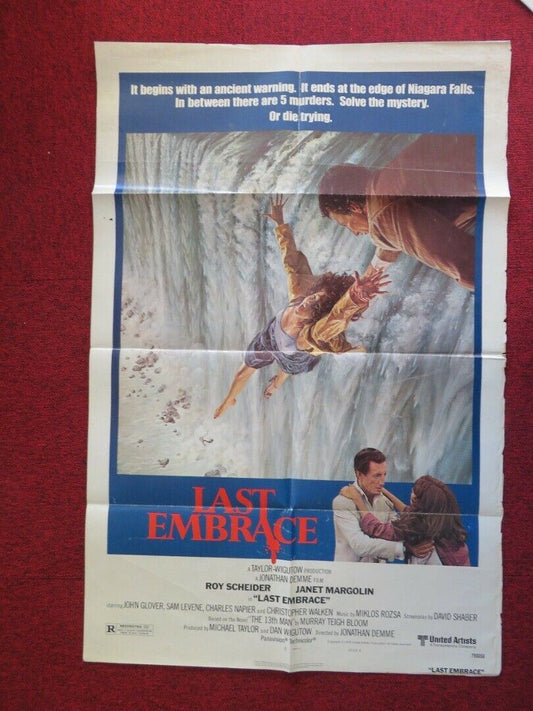 LAST EMBRACE FOLDED US ONE SHEET POSTER ROY SCHEIDER JANET MARGOLIN 1979 - Rendezvous Cinema
