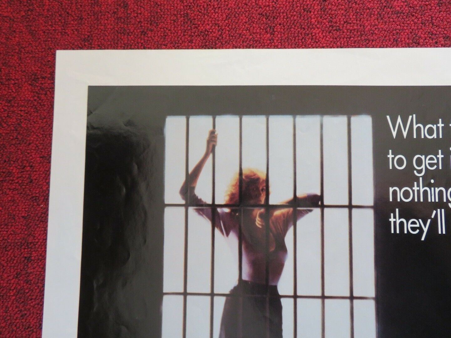 CHAINED HEAT FOLDED US ONE SHEET POSTER LINDA BLAIR JOHN VERNON 1983 - Rendezvous Cinema