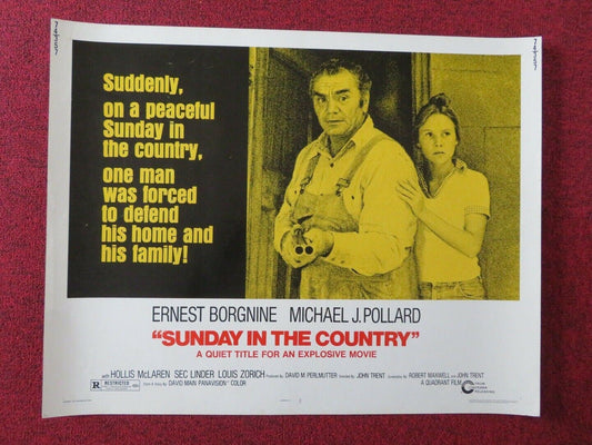 SUNDAY IN THE COUNTRY US HALF SHEET (22"x 28") POSTER ERNEST BORGNINE 1974 - Rendezvous Cinema