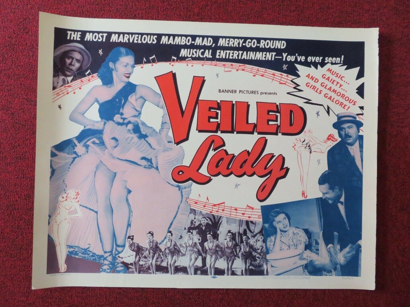 VEILED LADY US HALF SHEET (22"x 28") POSTER GÉZA VON CZIFFRA 1956 - Rendezvous Cinema