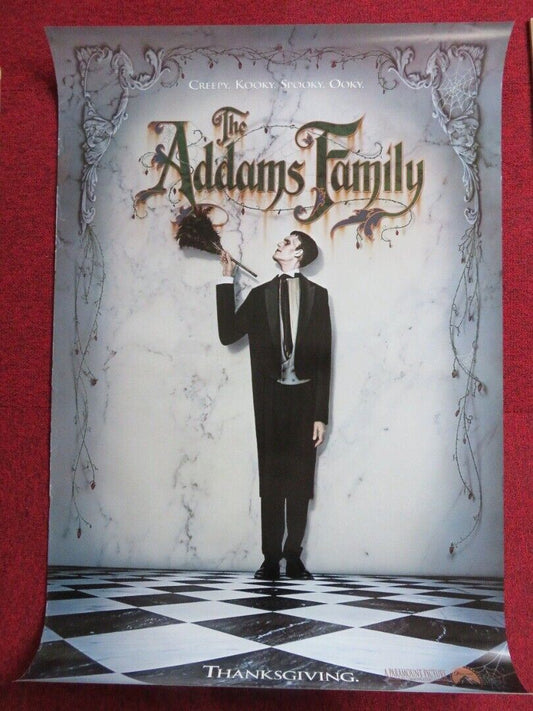 THE ADDAMS FAMILY US ONE SHEET ROLLED POSTER ANJELICIA HUSTON RAUL JULIA 1991 - Rendezvous Cinema