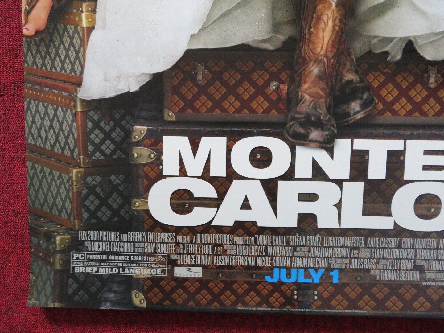 MONTE CARLO VERSION A US ONE SHEET ROLLED POSTER SELENDA GOMEZ KATE CASSIDY 2011