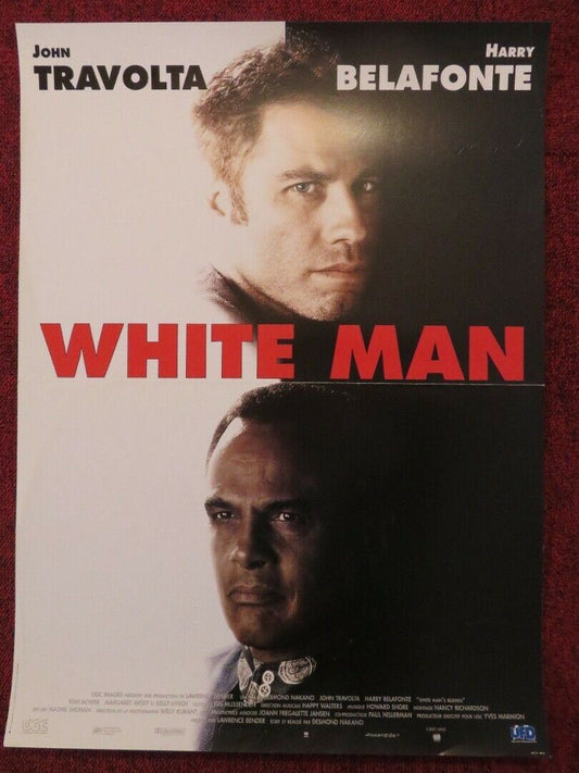 WHITE MAN'S BURDEN FRENCH (15"x 21") POSTER JOHN TRAVOLTA HARRY BELAFONTE 1995