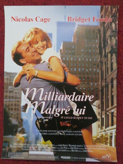IT COULD HAPPEN TO YOU FRENCH (15"x 21") POSTER NICOLAS CAGE BRIDGET FONDA 1994 - Rendezvous Cinema