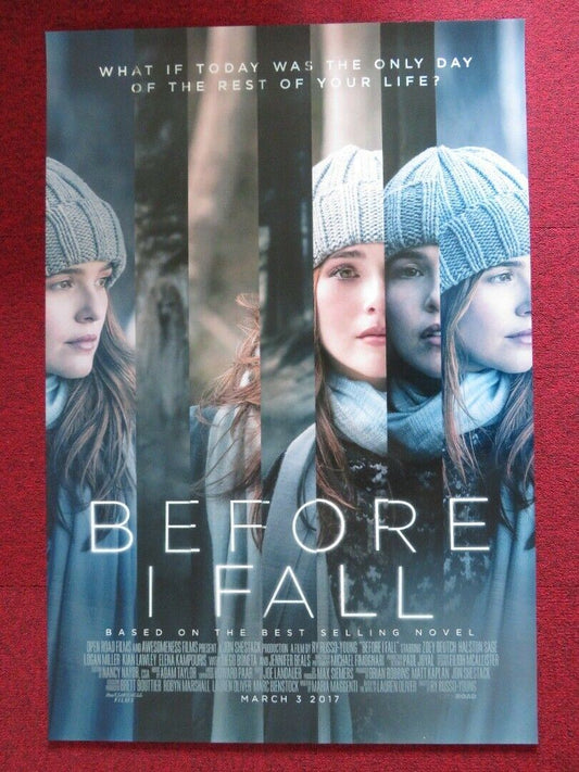 BEFORE I FALL US ONE SHEET ROLLED POSTER ZOEY DEUTCH HALSTON SAGE 2017 - Rendezvous Cinema